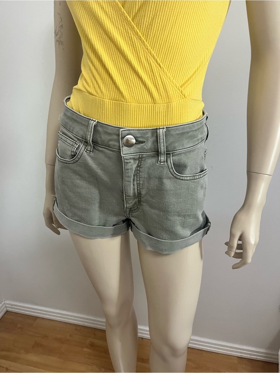 American Eagle Outfitters Pants - American Eagle Outfitters Rolled Hem Denim Shorts - Sage